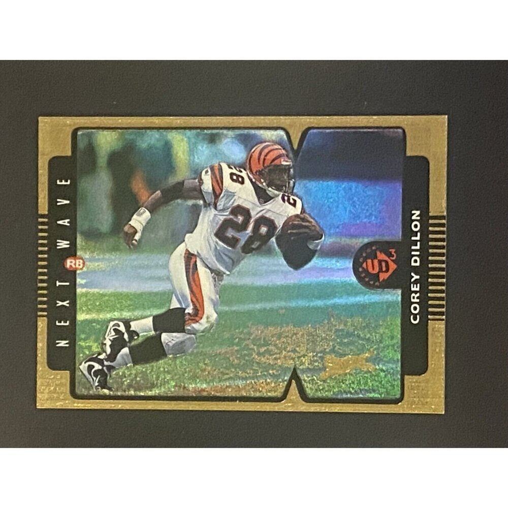 1998 Upper Deck UD3 Next Wave Gold Corey Dillon Cincinnati Bengals Huskies
